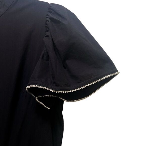 NWT Rhode Heidi Black Rhinestone Maxi Dress Size 4 - Picture 7 of 12